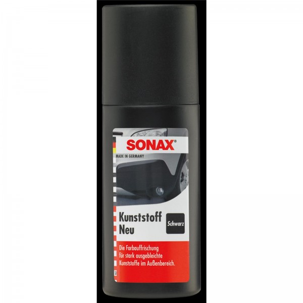 Sonax Kunststoff Neu schwarz, frischt ausgebleichten Kunststoff wieder auf, gut haftender Lack auf W