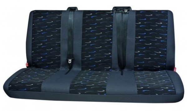 Transporter Autositzbezug, Schonbezug, 1 x 3er-Bank hinten, Volkswagen LT, Farbe: Grau/Blau