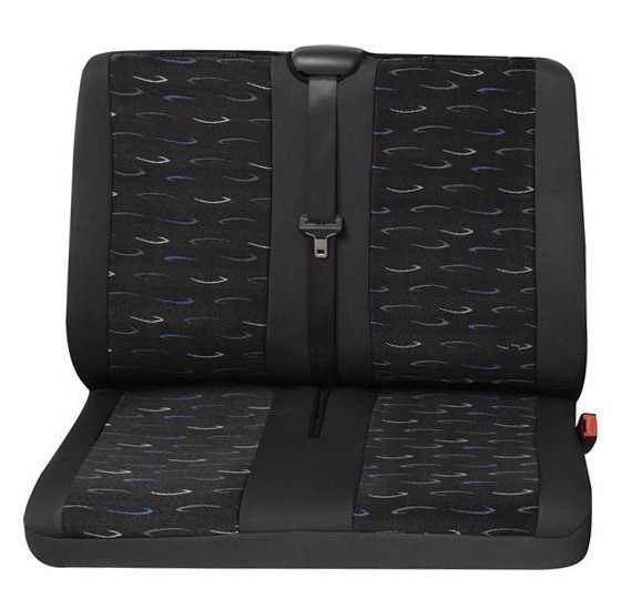 Transporter Autositzbezug, Schonbezug, 1 x Doppelsitz hinten, Peugeot Boxer, Farbe: Grau/Blau