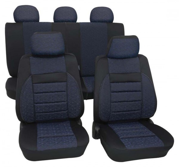 Autositzbezug Schonbezug, Komplett Set, Hyundai Sitzbezüge komplett, Schwarz, Blau