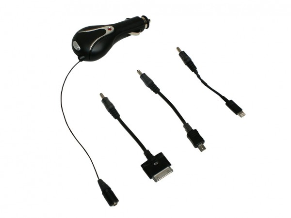 USB-Kabel Auto, universal, praktisch, 3 in 1, schwarz