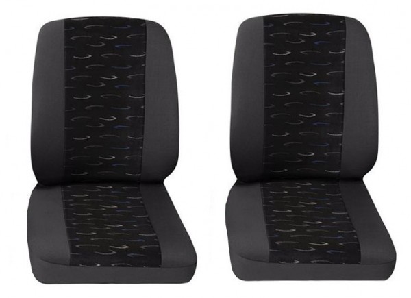 Transporter Autositzbezug, Schonbezug, 2 x Einzelsitz , Peugeot Expert, Farbe: Grau/Blau