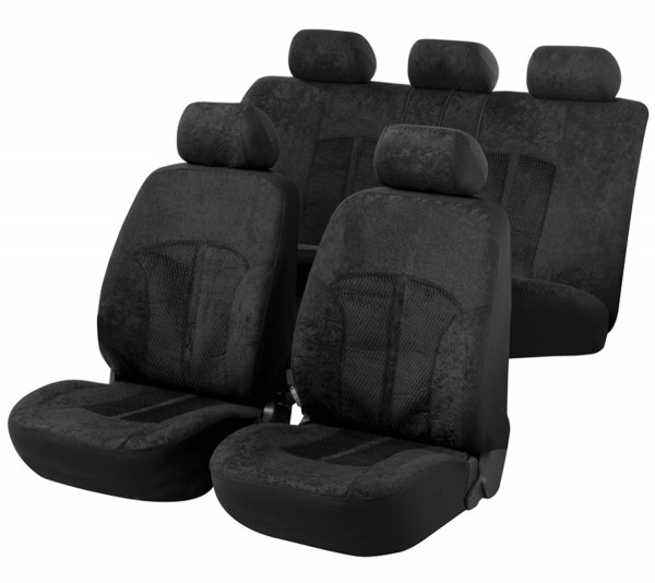 Autositzbezug Schonbezug, Komplett Set, Hyundai Sitzbezüge komplett, Schwarz
