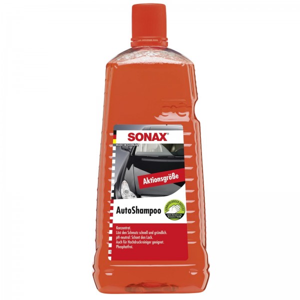 Sonax Autoshampoo, löst Schmutz schnell, schont Lacke, 2 Liter, Hochdruckreiniger geeignet, umweltge