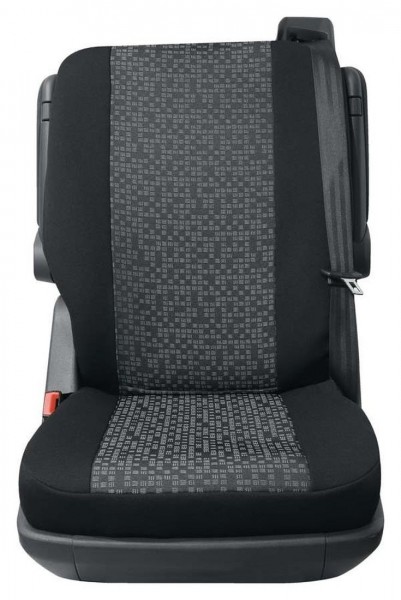 Transporter Autositzbezug, Schonbezug, 1 x Einzelsitz hinten, Citroen Jumpy, Farbe: Schwarz/Grau