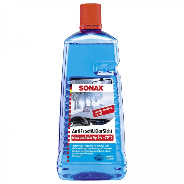 Sonax Antifrost &amp; Klarsicht gebrauchsfertig bis -20°C, verhindert das Einfrieren der Autowaschanlage
