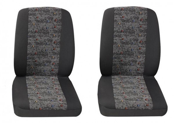 Transporter Autositzbezug, Schonbezug, 2 x Einzelsitz, Iveco Daily, Farbe: Grau