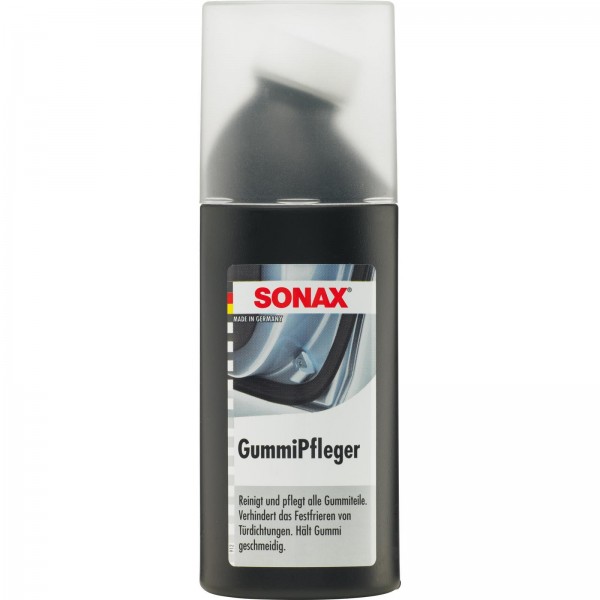 Sonax Gummipfleger mit Schwammadapter, hält Gummiteile elastisch, verhindert Festfrieren der Dichtun
