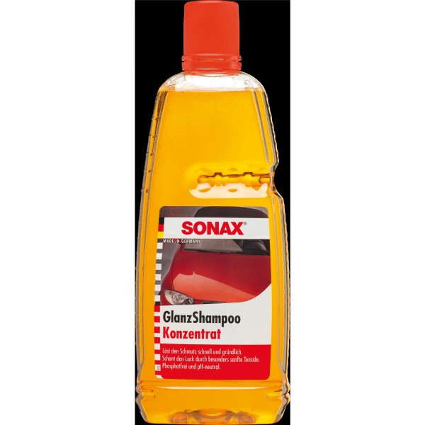 Sonax Autoshampoo, löst Schmutz, sanft zum Lack, bringt Glanz auf den Lack, 1 Liter, umweltgerecht d