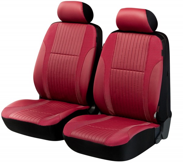 Autositzbezug Schonbezug, Kunstleder, Vordersitzbezüge, Hyundai i30, Rot