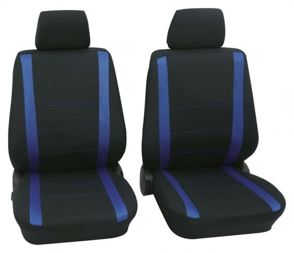 Autositzbezug Schonbezug, Vordersitzbezüge, Citroen C4 Picasso, Schwarz, Blau