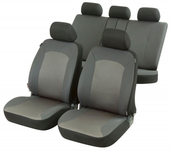 Autositzbezug Schonbezug, Komplett Set, Chevrolet Daewoo Sitzbezüge komplett, Grau