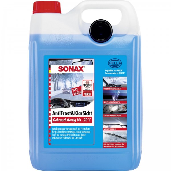 Sonax Antifrost &amp; Klarsicht gebrauchsfertig bis -20°C, verhindert das Einfrieren der Autowaschanlage